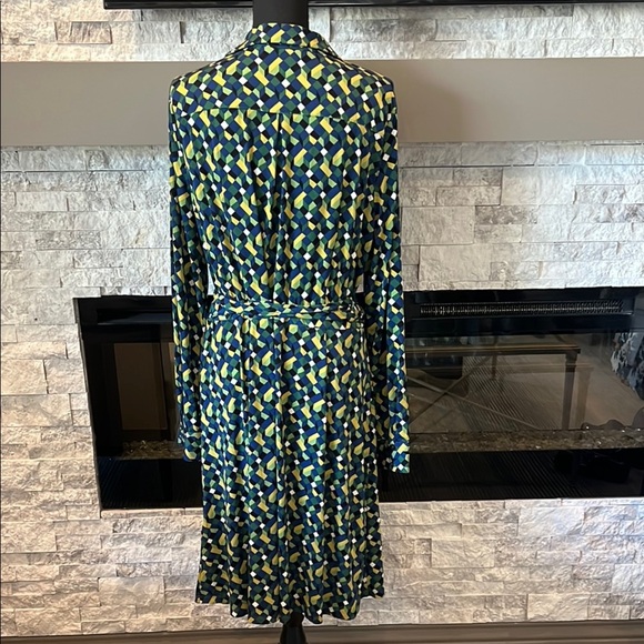 London Times Longsleeve Geometric Dress size 16 - Picture 12 of 16